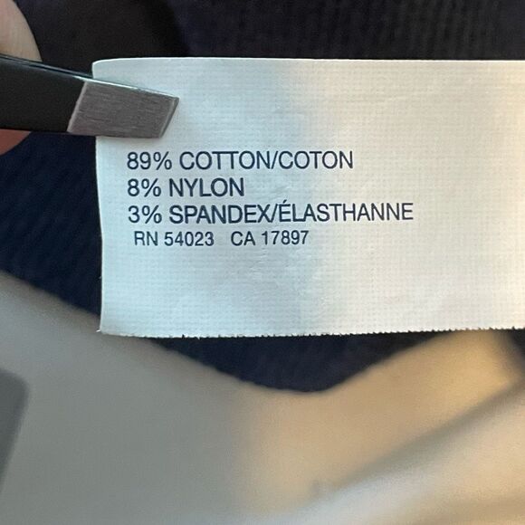 Gap Striped Turtleneck Sweater Navy Blue White Knit Lightweight Long Sleeve M - Picture 5 of 6